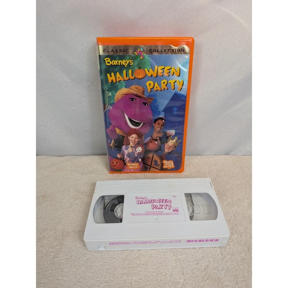 Barney Classic Collection VHS Lot of 5 Halloween Party‎ Adventure Bus Rare Tapes